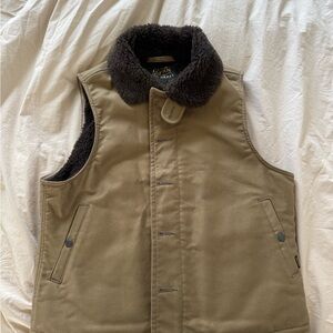 Iron Heart Japan - N1 Whipcord Deck Vest - Alpaca Lined - Khaki *MINT*